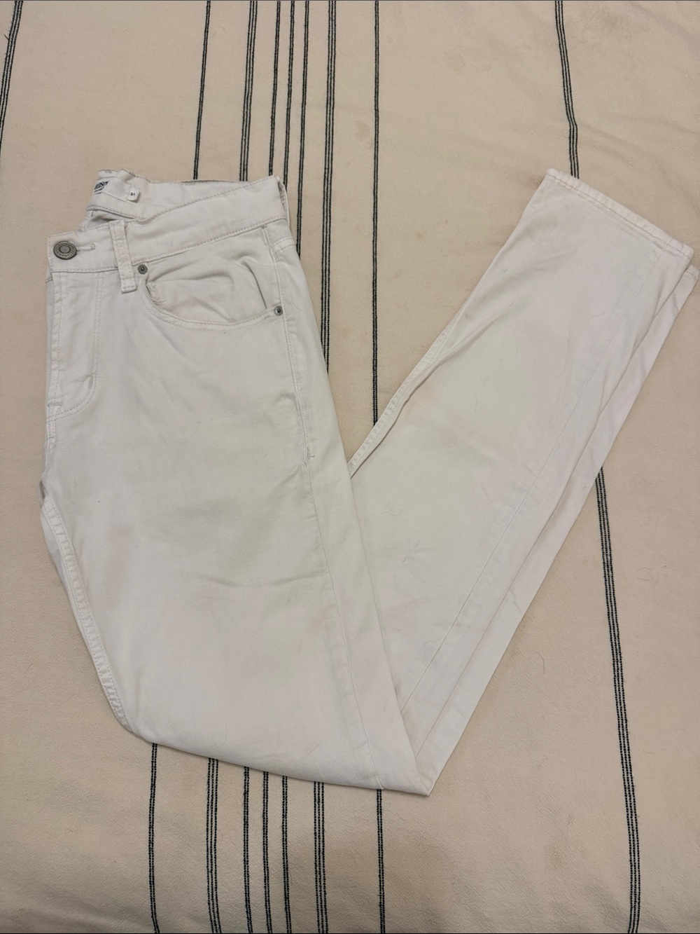 Hudson Jeans White Slim Men’s Jeans